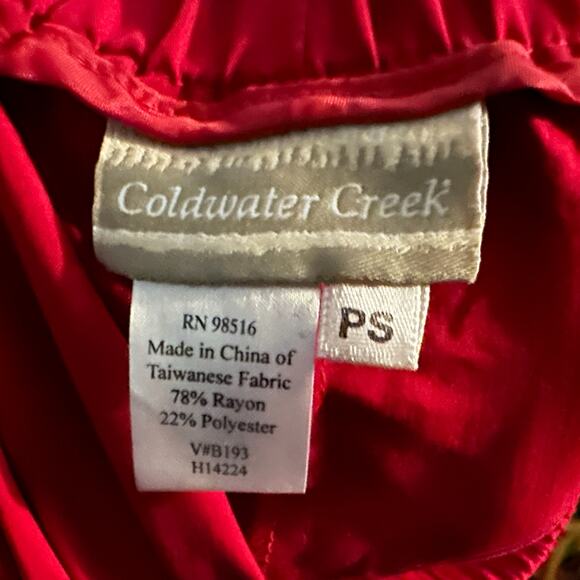 Coldwater Creek Red Midi Skirt, Size Petite Small, Pre-owned - Picture 3 of 4